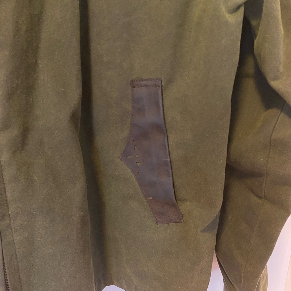 Kakado Traders Australia Men’s Oilskin Green/Brown Jacket, Size L* - Picture 6 of 7